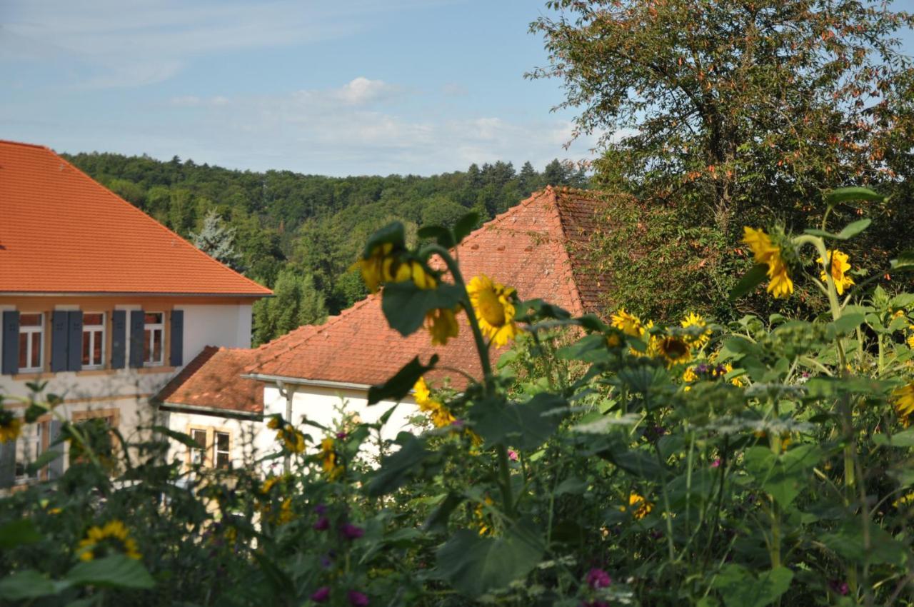 Ferienwohnung Altes Pfarrhaus Bargen Exteriör bild
